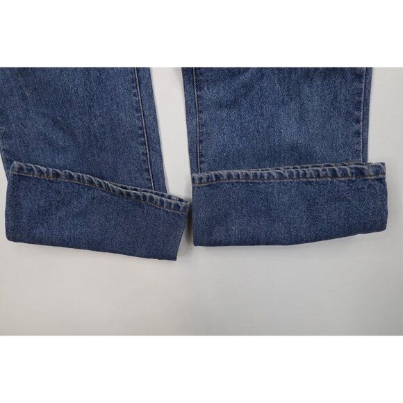 Vintage 90s Streetwear Mens 30x30 Distressed Flared Bell Bottoms Denim Jeans - Picture 5 of 14